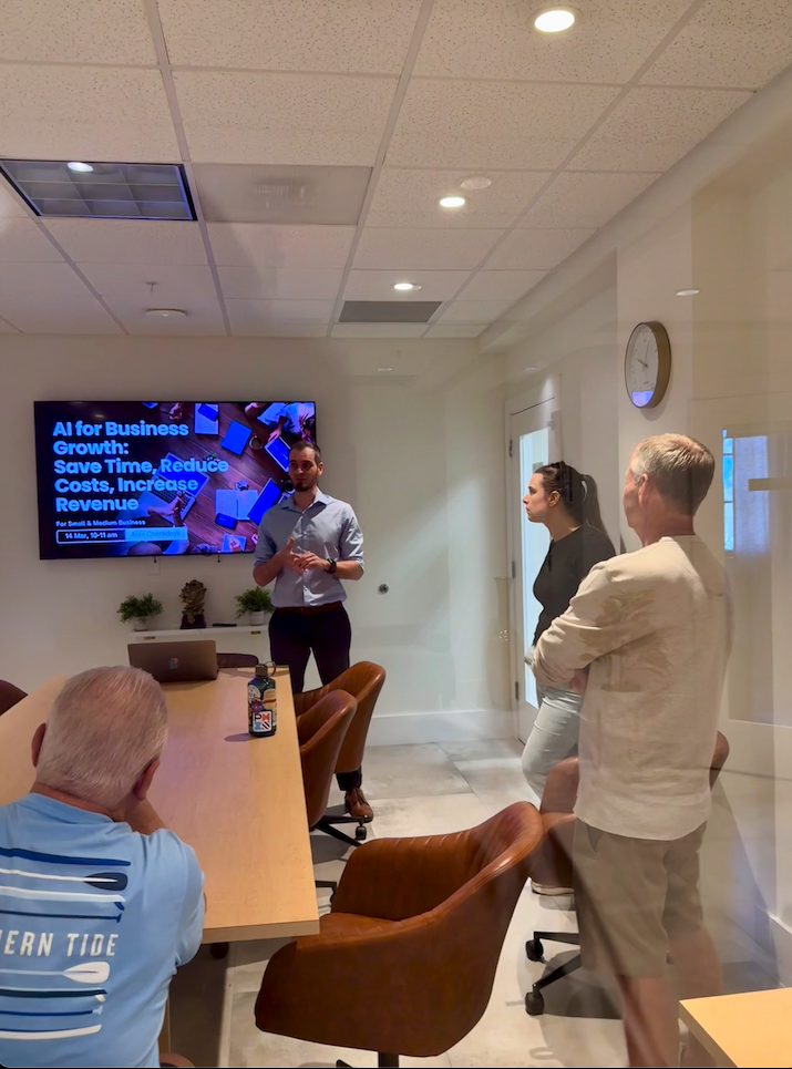 AI for Business Growth event presentation